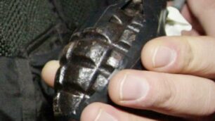 Una bomba a mano