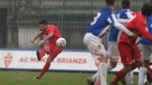 Allegretti con la maglia del Monza