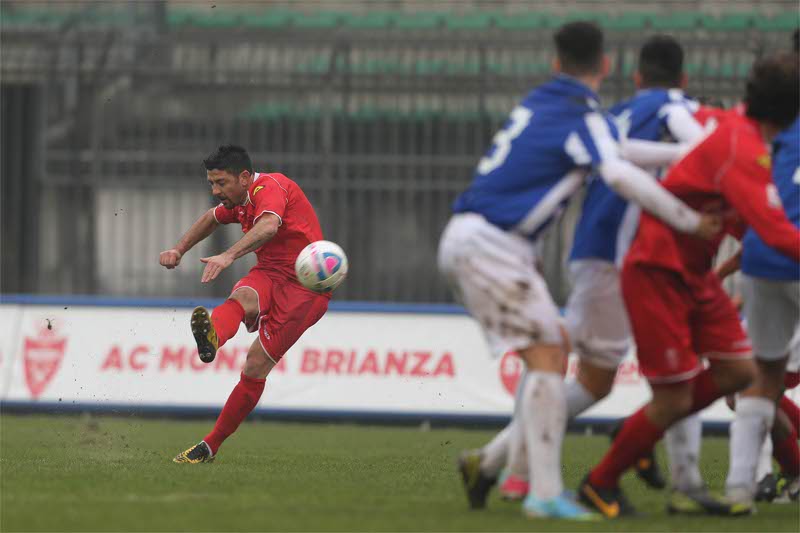 Allegretti con la maglia del Monza