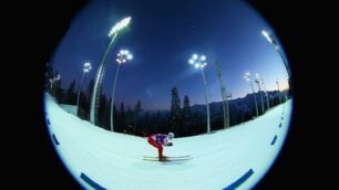 Lo stadio del biathlon di Sochi 2014 illuminato da Fael di Agrate Brianza (www.sochi2014.com)