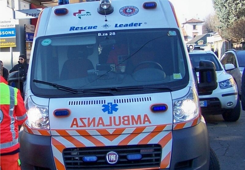 L'ambulanza e i soccorritori