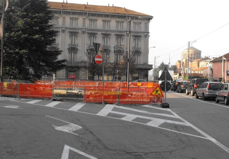 Meda, viabilità rivoluzionata per i cantieri della stazione ferroviaria.