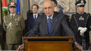 Il Presidente della Repubblica, Giorgio Napolitano