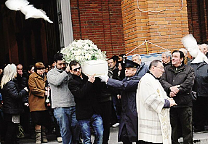 I funerali del piccolo Thomas Graziano