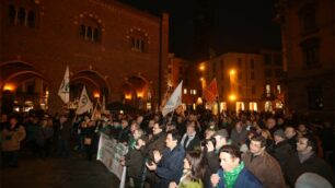 Monza, il corteo della Lega nord