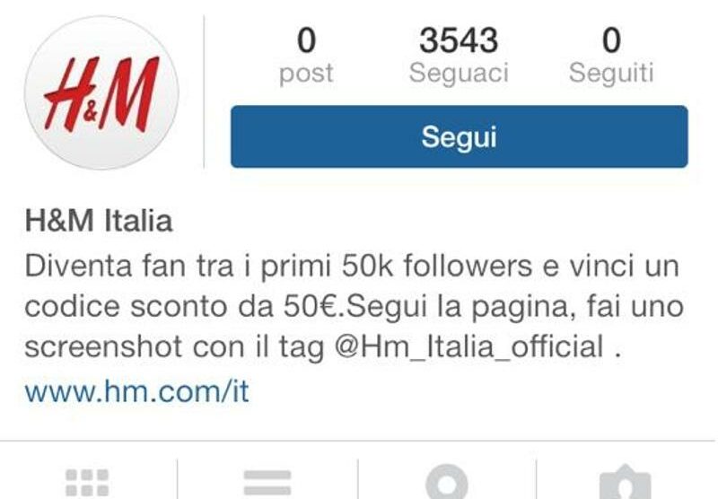 Su Instagram account fake di marchi famosi promettono sconti fasulli