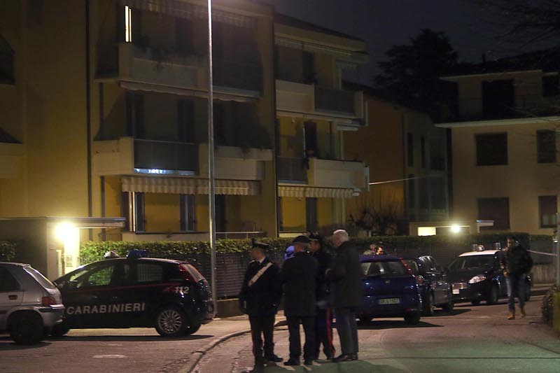 La palazzina di via Dante dove sono stati uccisi  i due anziani.