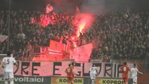 Calcio, la curva del Brianteo per Monza-Salernitana di Coppa Italia