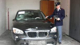 La Bmw della 35enne che ha imboccato la Milano-Meda contromano fotografata dopo l’incidente di Carate, nel 2013.