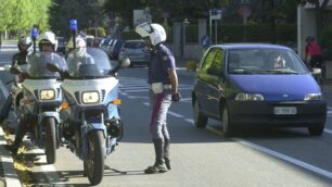 La polizia stradale di Arcore