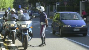 La polizia stradale di Arcore