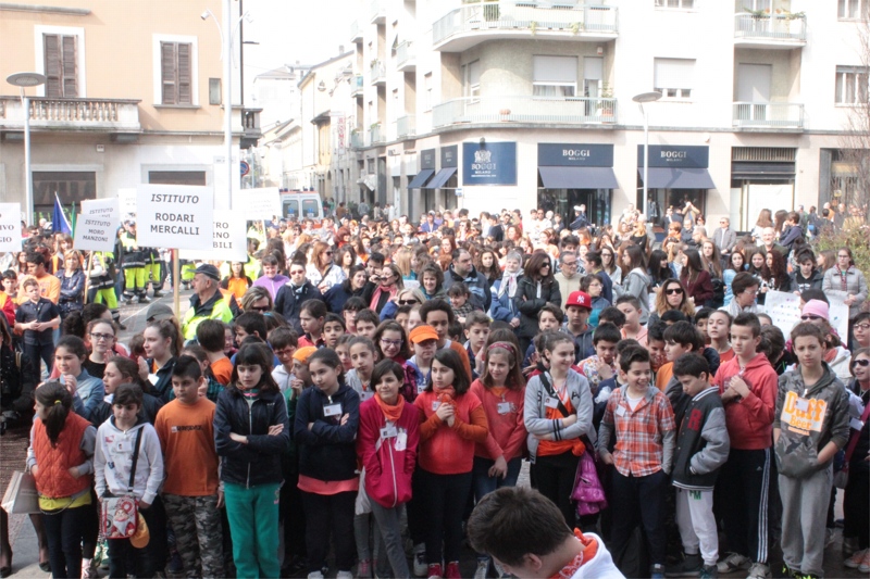 Piazza della Concordia gremita di studenti