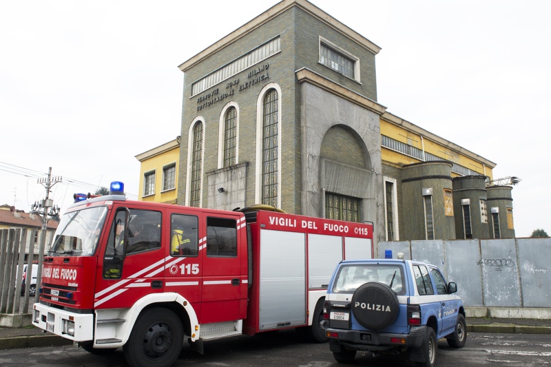 La centrale di Luisago (Como) dove è rimasto ferito l’operaio di Triuggio.