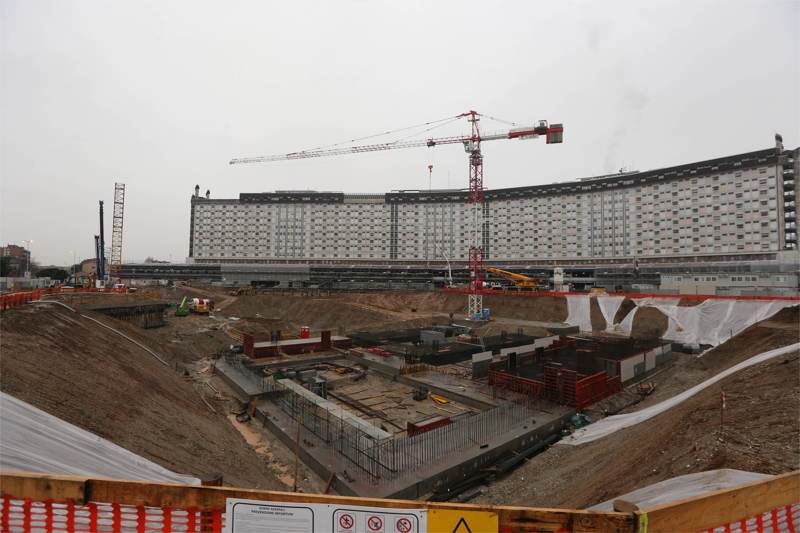 Il cantiere dell’ospedale San Gerardo di Monza