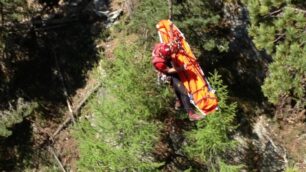 Il soccorso alpino in azione