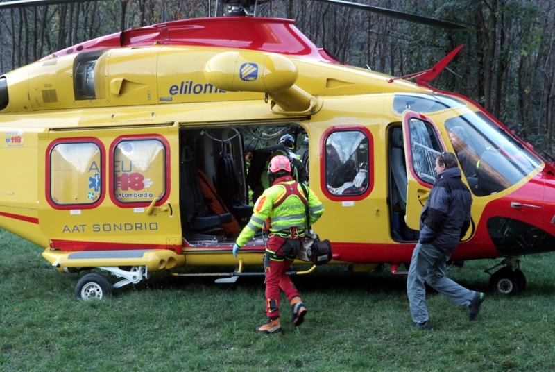 L’elisoccorso in azione