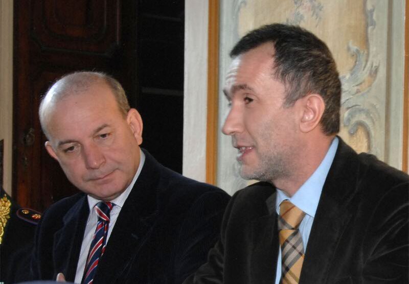 Il segretario comunale di Vimercate Ciro Maddaluno e il sindaco Paolo Brambilla