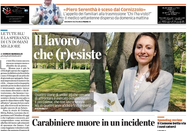 Il Cittadino in edicola giovedì 10 aprile