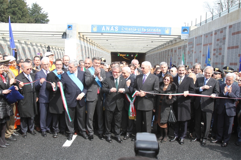 Monza, l’inaugurazione di  viale Lombardia nell’aprile 2013