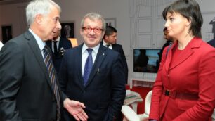 IL sindaco di Milano Pisapia e Roberto Maroni