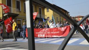 L’ultimo corteo di protesta dei dipendenti della Star di Agrate