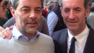 Giacinto Mariani con Luca Zaia alla manifestazione di Verona del 6 aprile 2014