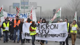 Dipendenti Micron in sciopero