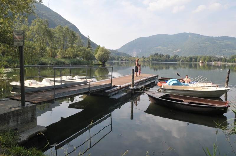 Il pontile a Monasterolo