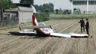 L’aereo precipitato