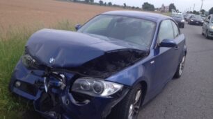 La Bmw rimasta coinvolta nell’incidente