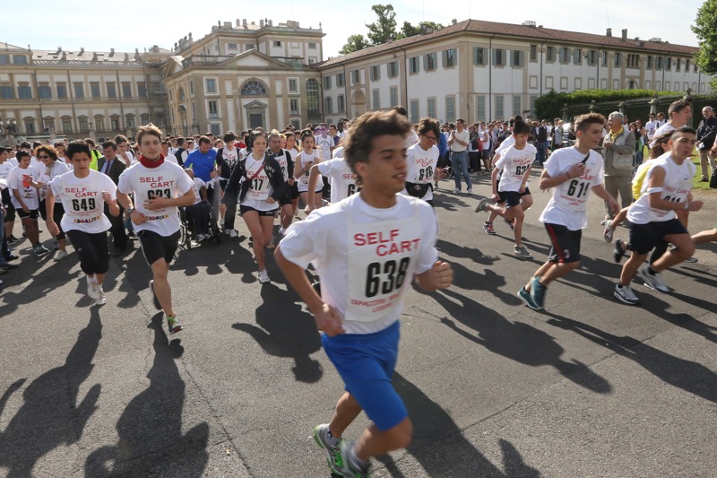 Il via della marcia della legalità dalla Villa reale.