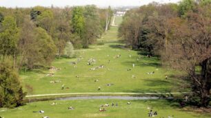 La prospettiva verso i Giardini Reali