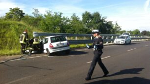 L’incidente rilevato dalla polizia locale