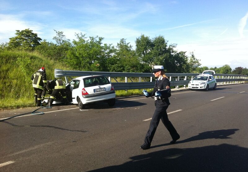 L’incidente rilevato dalla polizia locale