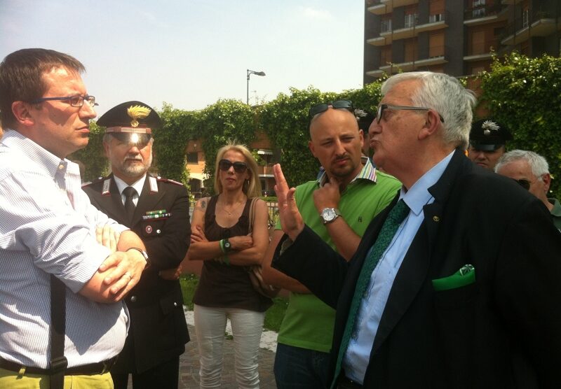 L’arrivo di Borghezio a Desio