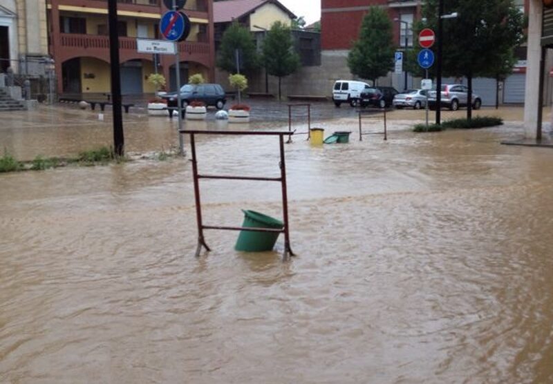 Cornate: allagamenti in via Volta e piazza San Giorgio