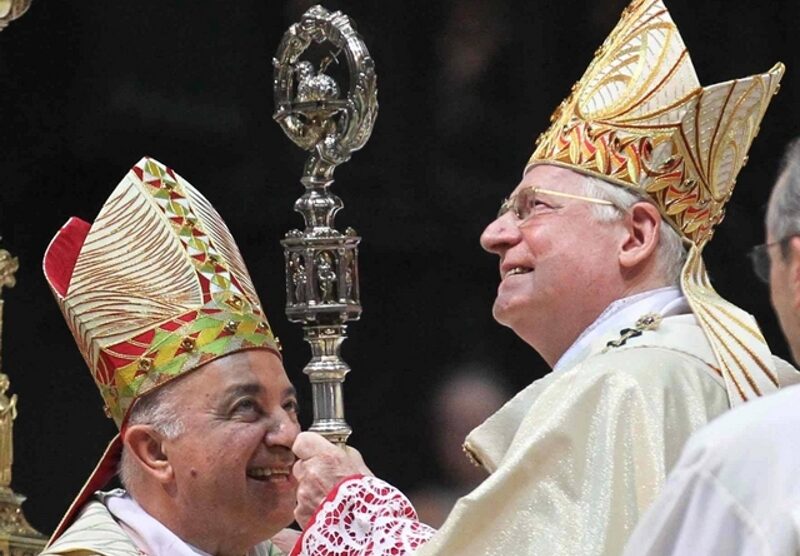 I cardinali Dionigi Tettamanzi e Angelo Scola