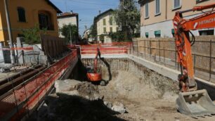 Il cantiere di via Bergamo a Monza, l’inizio degli scavi lo scorso aprile