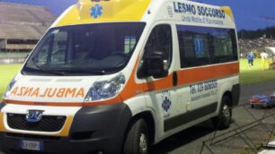 Una ambulanza di Lesmo soccorso