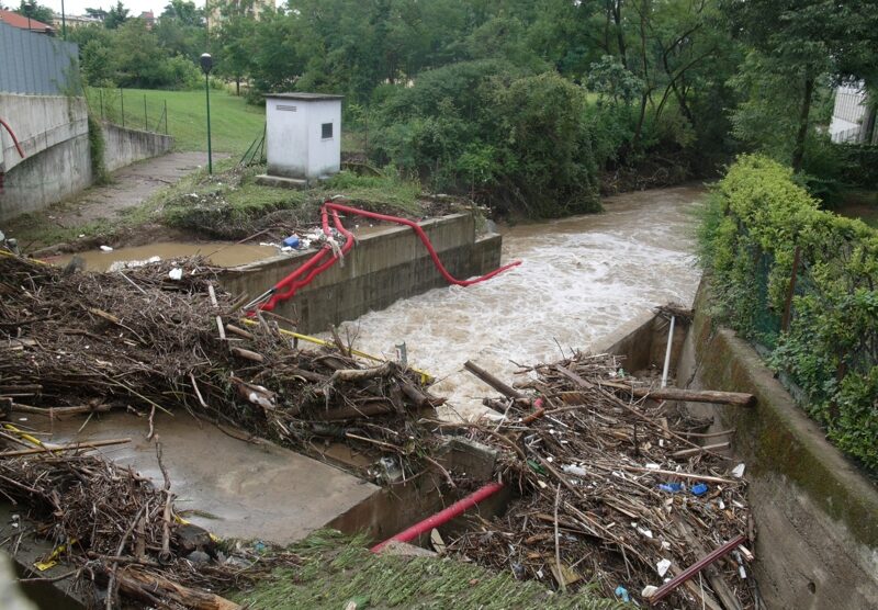 I danni provocati dal Seveso in piena