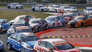 Una gara del campionato  Wtcc in autodromo a Monza