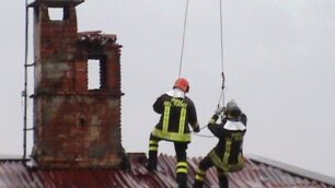 L’intervento dei pompieri