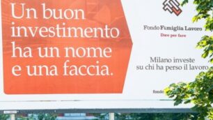 Il poster della Diocesi per rilanciare il Fondo Famiglia Lavoro.