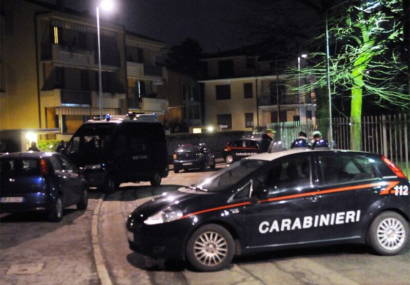 I carabinieri sul luogo dell’omicidio