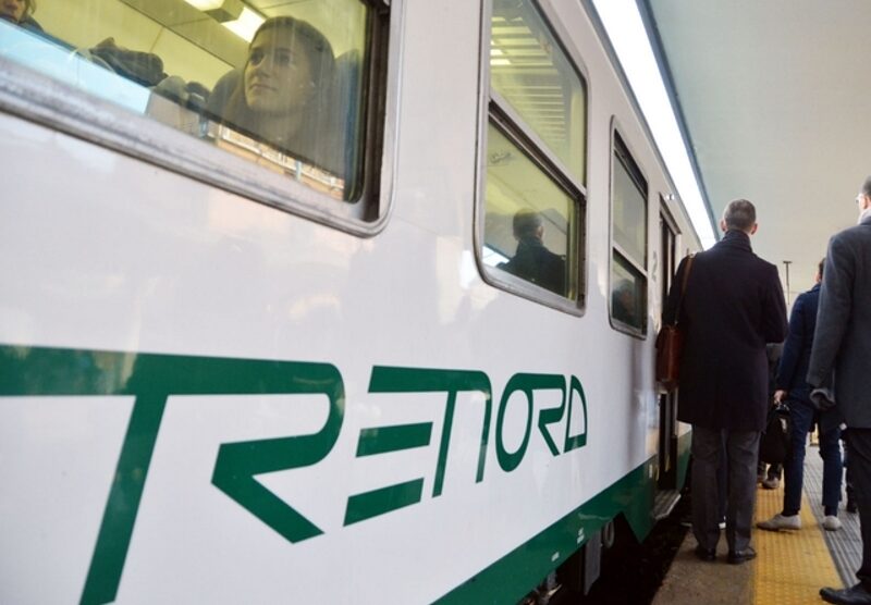 Un convoglio Trenord