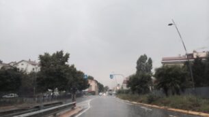 Via Lubertà sabato mattina a Monza