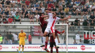 Monza  - La partita amichevole Calcio Monza Brianza - Ac Milan   di luglio  (foto Fabrizio Radaelli)