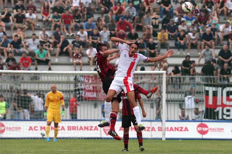 Monza  - La partita amichevole Calcio Monza Brianza - Ac Milan   di luglio  (foto Fabrizio Radaelli)