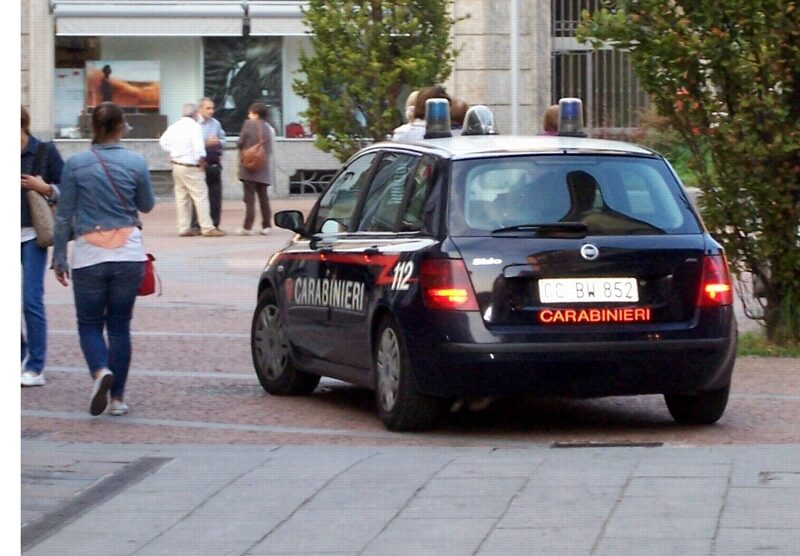 I carabinieri impegnati in un controllo