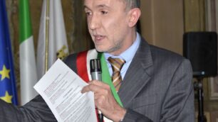 Il sindaco di Vimercate, Paolo Brambilla